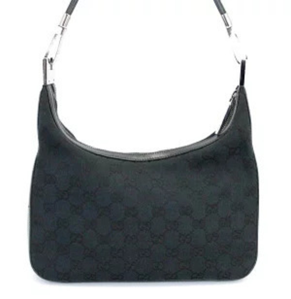 Gucci black Shoulder canvas bag One Hobo GG